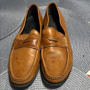 Salvatore Ferragamo Tan Leather Loafers
